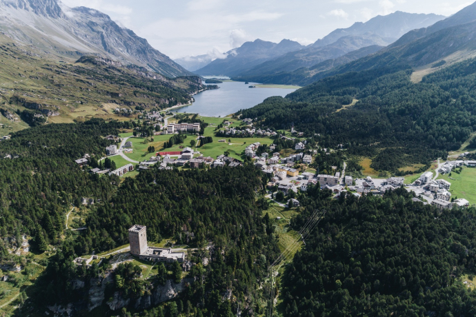 Maloja der Startpunkt des Innradweg