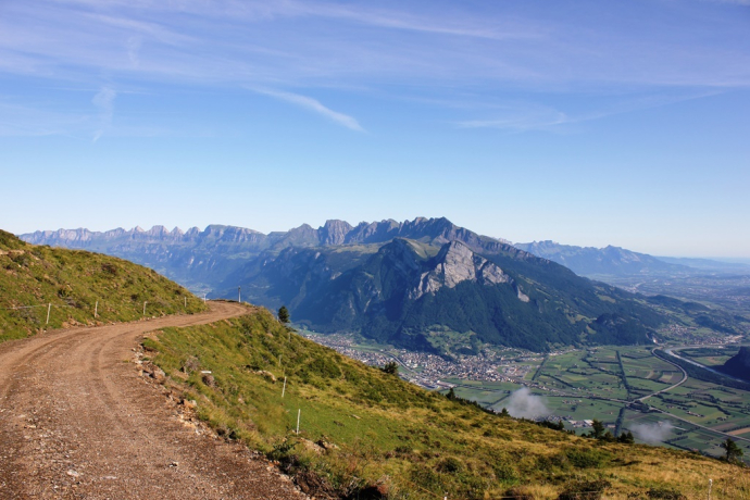 Unterwegs auf gut ausgebauten Forststrassen