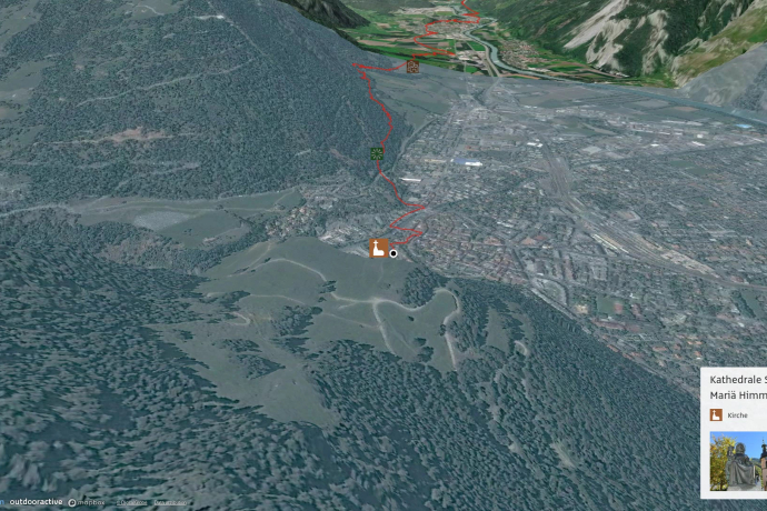 Pilgerweg in Plessur: Via Francisca: Chur - Bonaduz