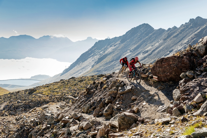 Bike-Trail im Val Schlattain Bike-Trail im Val Schlattain