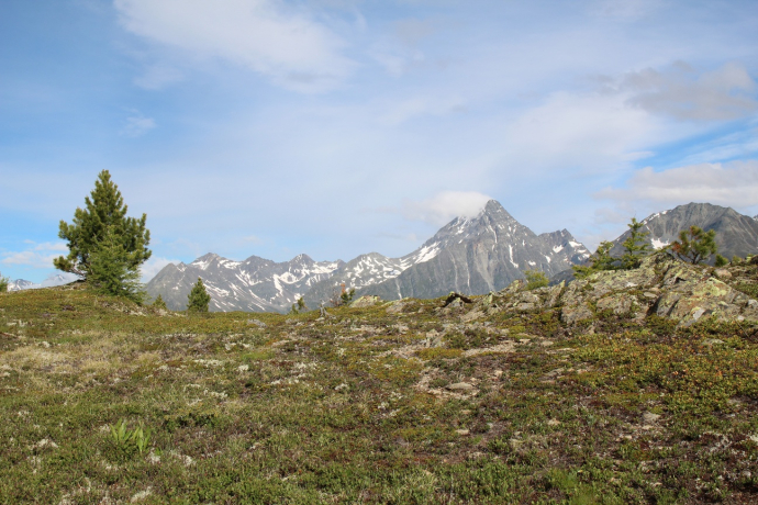 Muot la Sella: Panoramablick Unterengadin