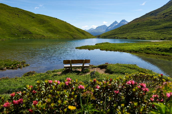 Schwellisee in the direction of Arosa Schwellisee in the direction of Arosa