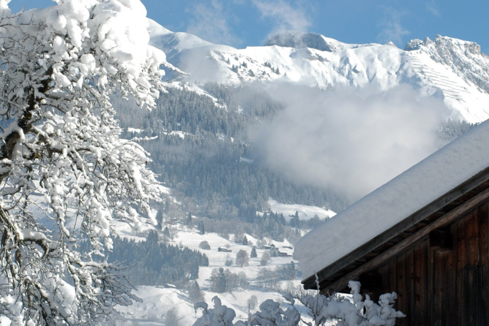 Blick von Fideris Strahlegg in Richtung Madrisa Blick von Fideris Strahlegg in Richtung Madrisa