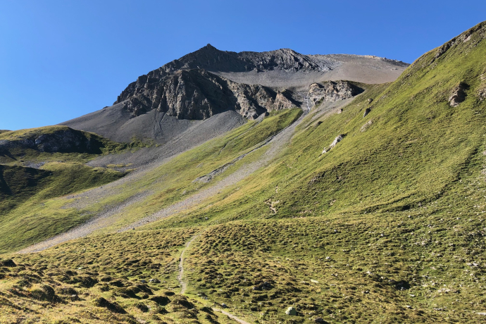 Aufstieg über die Fuorcla Zavretta nach Preda Bergün