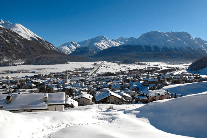 Aussicht auf Samedan