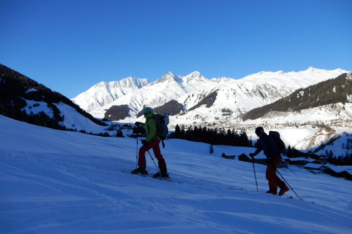 Auf den ersten Metern bei Cavorgia