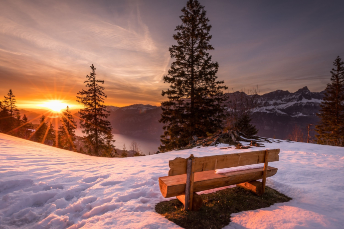 Sonnenbänkli Züribänkli Flumserberg