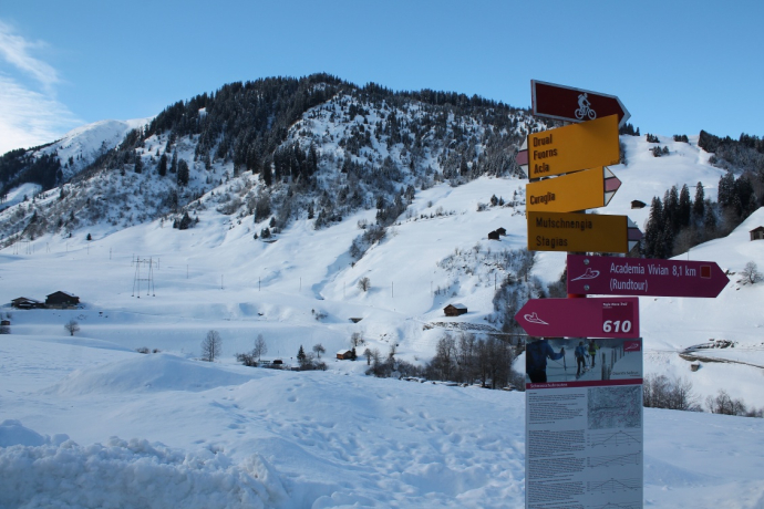 Information board in Fadretsch