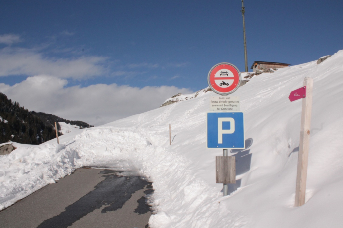Start beim Parkplatz