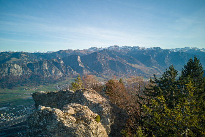 Ausblick vom Pizalun