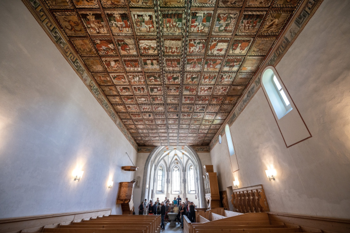 Immagine soffitto chiesa di San Martino