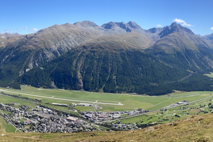 Vue sur l'Engadine