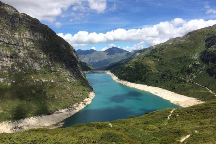 Sguardo indietro al lago Zerfreila