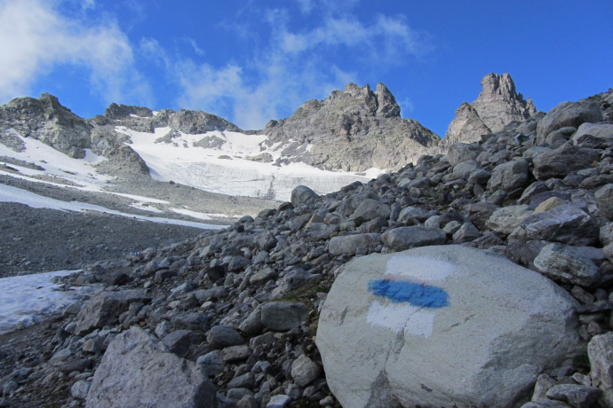 Route auf den Pizolgipfel