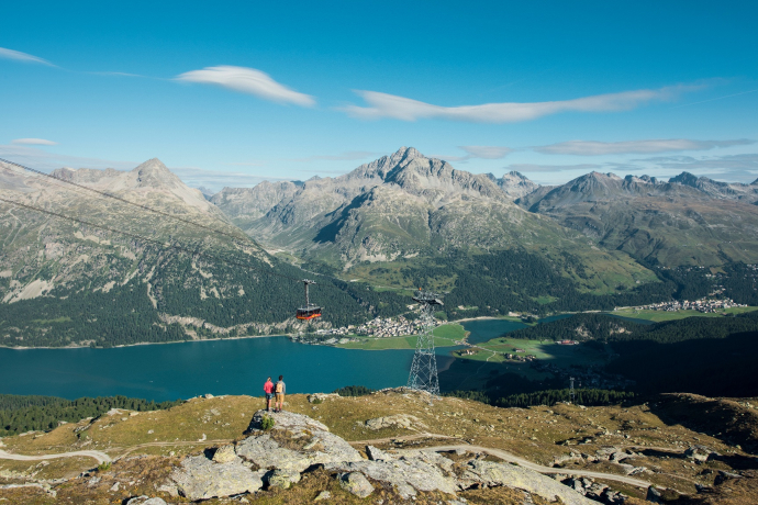 Aussicht auf Silvaplana