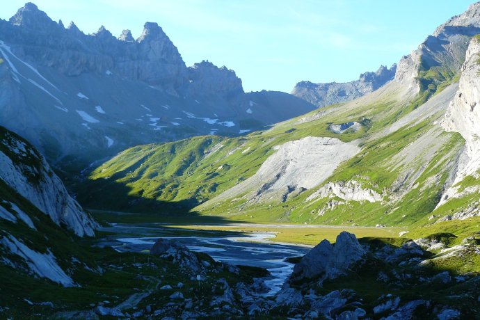 Vue de l’Unterer Segnesboden Vue de l’Unterer Segnesboden
