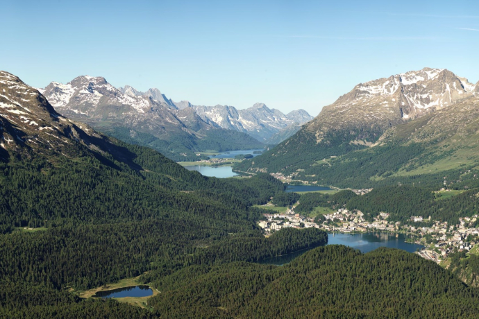 Engadiner Seen mit St. Moritz