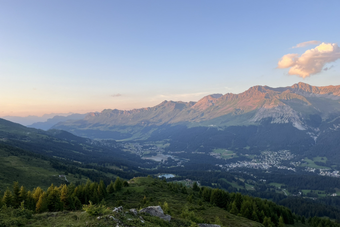Abendrot auf dem Crap la Pala
