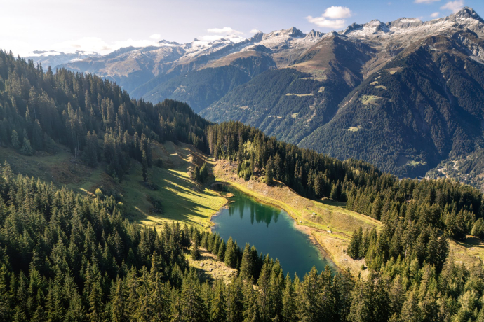 Der Lag da Laus aus der Vogelperspektive