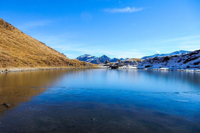 Der kleine Lag Grond ist das Tourenziel
