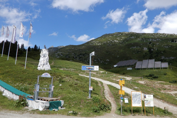 Start an der Bergstation