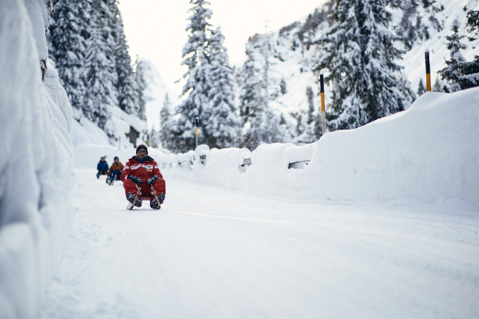 Luge sur la Zerfreilastrasse