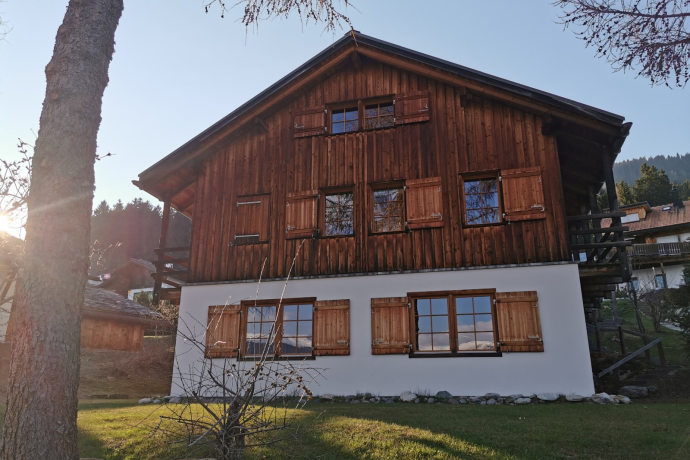 Ferienhaus Casa Seglias - Aussenansicht Sommer