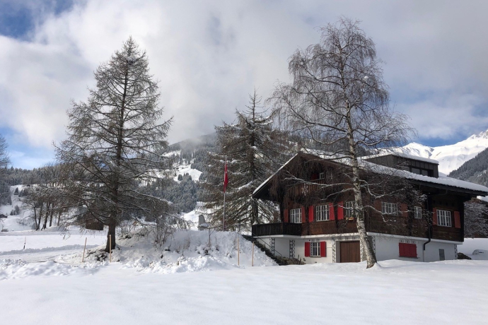 Haus im Winter