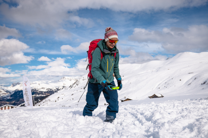 Lawinensuchfeld Fideriser Heuberge - Suche