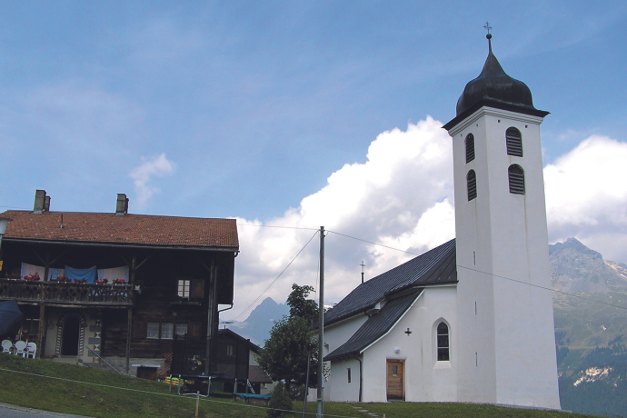 St.Martin ist der Ausgangspunkt der Wanderung
