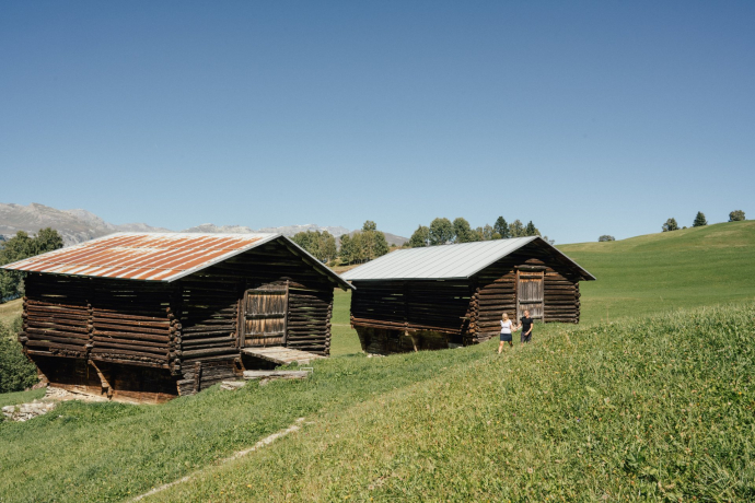Kurz nach dem Start oberhalb von Meierhof