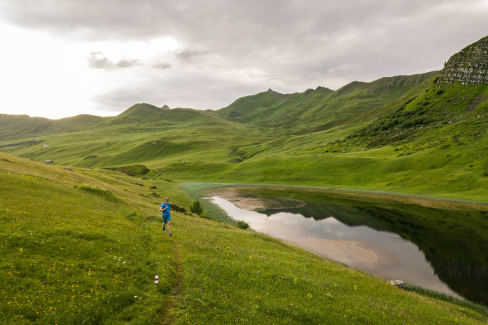 Trailrunning auf den Fideriser Heubergen mit dem Unter Clunersee