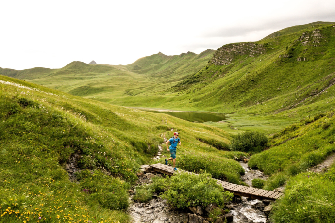 Glattwang Trail bei den Cluner Seen auf den Fideriser Heubergen