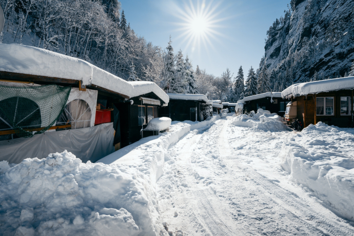 Camping Rania in winter