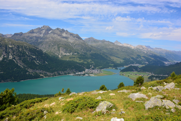 Blick nach Silvaplana