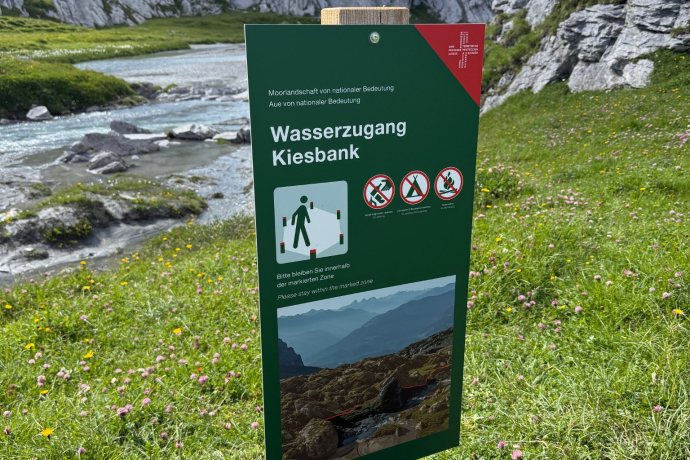 Wasserzugang Kiesbank Wasserzugang Kiesbank