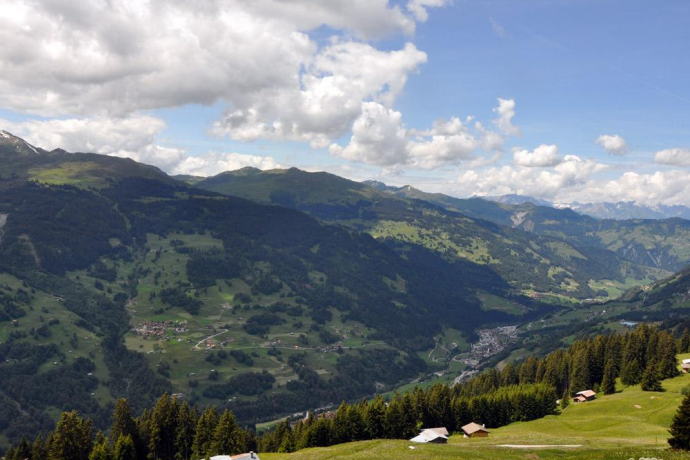 Panorama von der Saaseralp aus in Richtung Küblis