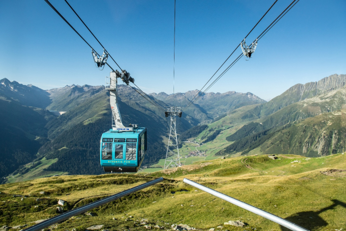 Talfahrt mit Aussicht