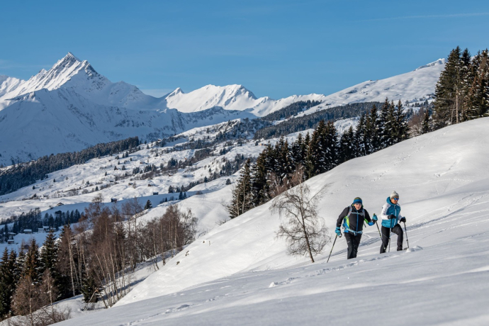Ideales Schneeschuhgelände