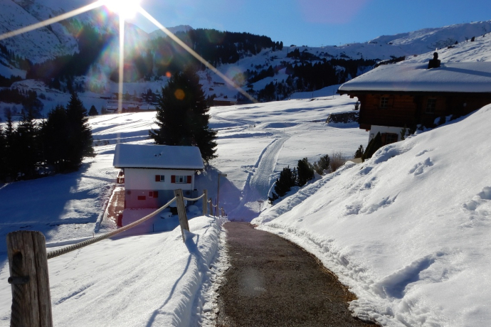 Steiler Abschnitt mit Handlauf