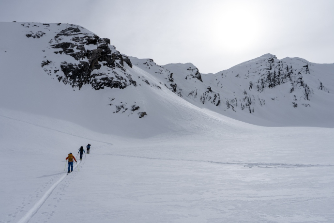 Aufstieg unterhalb Jufer Joch