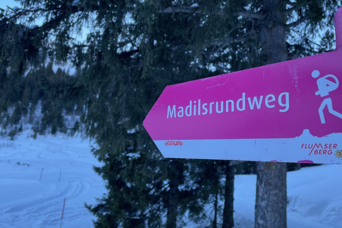 Madilsrundweg signpost