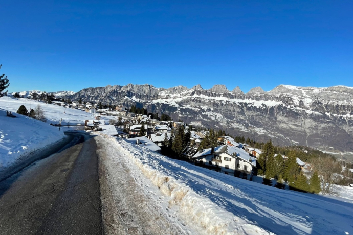 Blick auf Tannenboden Dorf