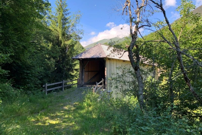 Holzbrücke Silgin Südseite