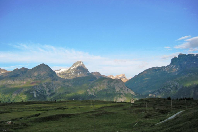 Stage 11: Piz Platta seen from Alp Flix