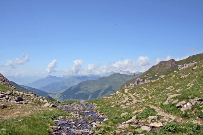 Ausblick vom Gafiersee hinunter ins Tal