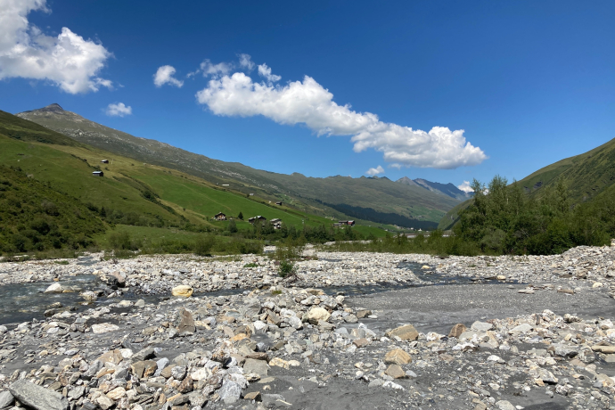Rabiusa mit Blick talauswärts