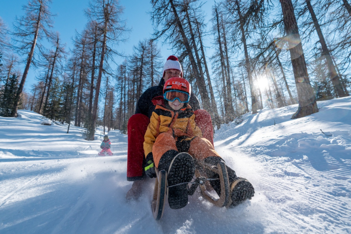 Que ce soit en luge ou en bobsleigh, tout le monde s'amuse