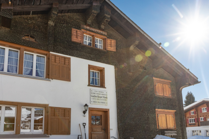 Das Bild zeigt das Elternhaus von Giacun Hasper Muoth Das Bild zeigt das Elternhaus von Giacun Hasper Muoth