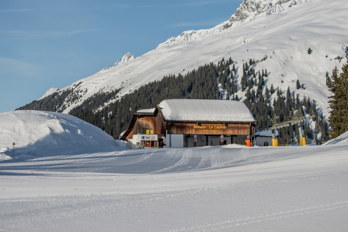 Das Foto zeigt die Sesselbahn Cauma